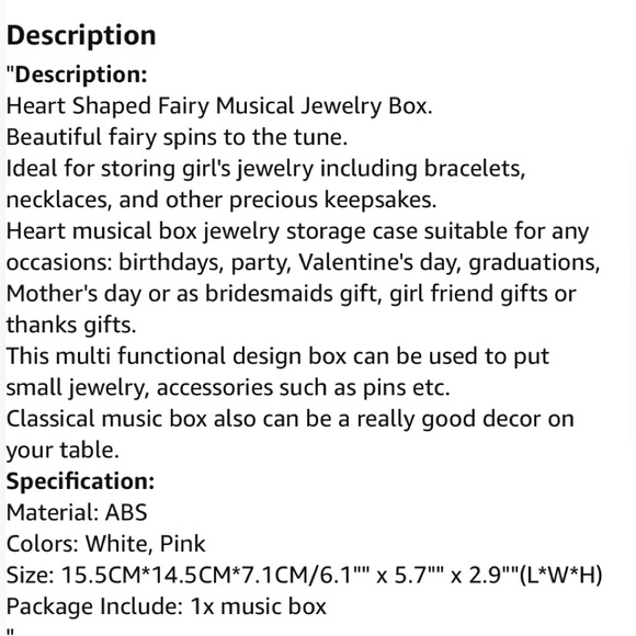 🎄5/$30 NWT Sealed! Forever Love 🎵 Music Box Creative Life white - Picture 8 of 13